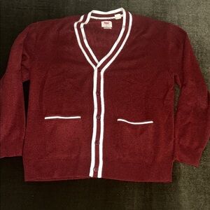 Levi's Maroon Sweater with White Accents